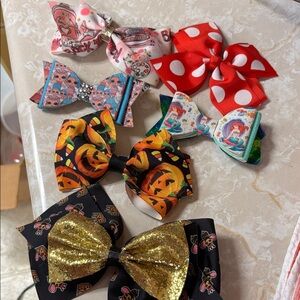 Assorted Kids Hair Bow Set of 6